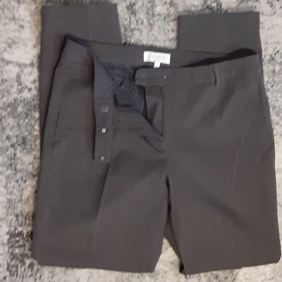 Talbots Cotton Charcoal Grey Dress Pants - Picture 4 of 6